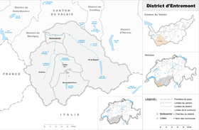 Localisation de District d'Entremont