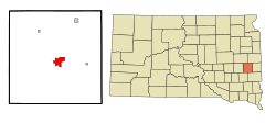 Location in Lake County and the state of South Dakota