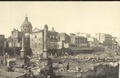 Forum Romanum s kurií (vlevo) v roce 1909