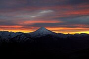 Mount Damavand, view from Tochal summit