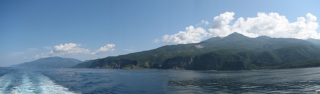 Shiretoko National Park on the Sea of Okhotsk coast of Hokkaido, Japan