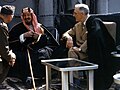 Image 17Abdulaziz (left) and Roosevelt aboard USS Quincy during their historic 1945 meeting (from History of Saudi Arabia)