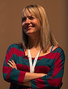 Lauren Beukes at dConstruct, 2012.