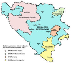 САО Герцеговина: історичні кордони на карті