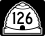 State Route 126 marker