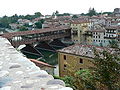 Panorama su Ponte Vecchio e borgo Angarano da piazza Terraglio