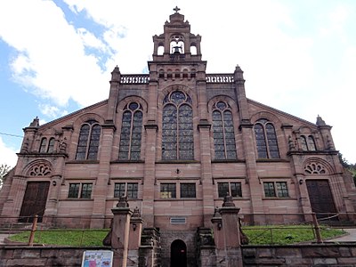 Lutheran church of Rothau, Bas-Rhin.