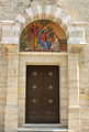 Una entrada de l'església de Ramal·lah