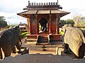 Close up view of Nandi Mantapa