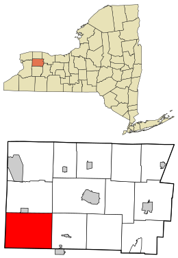 Location in Genesee County and the state of New York.