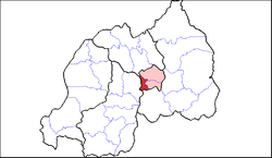 Shown within Kigali Province and Rwanda