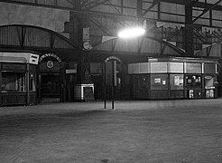 Station interior on the last day of operation