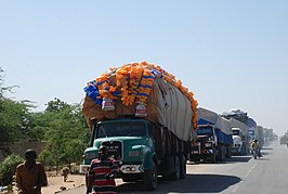 Wegtransport in Maroua