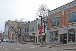 Eighth Street east of Central, looking east (south side)