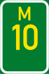 Metropolitan route M10 shield