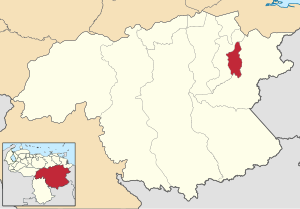 Location in Bolívar