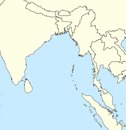 Approximate location where Sentinelese is spoken