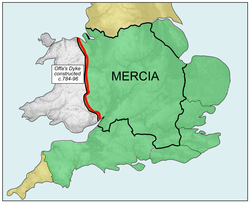 Ligging of Koninkryk Mercia