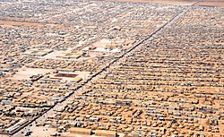 Blick auf Zaatari, Juli 2013