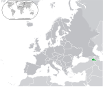 ヨーロッパにおけるアルメニアの地図