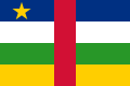 Den sentralafrikanske republikks flagg