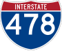 Interstate 478 marker