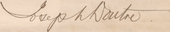 signature de Joseph Doutre