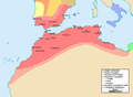 Image 39The Almohad empire at its greatest extent, c. 1180–1212 (from History of Morocco)