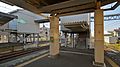 Staff footbridge at the north end of platform 3/4, November 2013