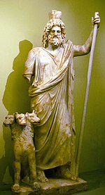 Hades met Kerberos (Heraklion- Argeologiese Museum).