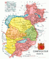 1913 Russian map of Semirechenskaya including the Ili and "Iliyskiy"