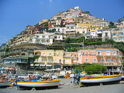 Vy över Positano