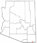 Location of Douglas in Arizona