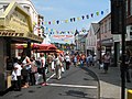 Continental market in the High Street