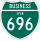 Business Spur Interstate 696 marker