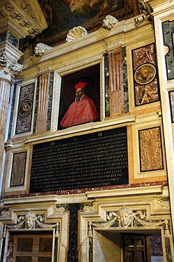 Cappella Gessi med Guido Renis porträtt av kardinal Berlinghiero Gessi.