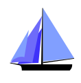 Bermudský kuter s tromi kosatkami. Od provy (zľava): lietavka, kosatka, stehovka a bermudská/hlavná plachta.