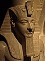 After the death of Ay, Horemheb assumed the throne. A commoner, he had served as vizier to both Tutankhamun and Ay. Horemheb instigated a policy of damnatio memoriae, against everyone associated with the Amarna period. He was married to Nefertiti's sister, Mutnodjmet, who died in child birth. With no heir, he appointed his own vizier, Paramessu as his successor.