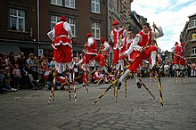 Joust on stilts in Namur (2015)