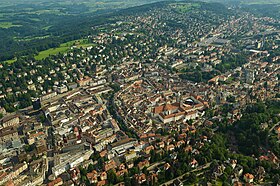 Luftansicht von St. Gallen