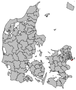 Kart over Dragør kommune