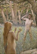 Adam is Tempted by Eve by James Tissot