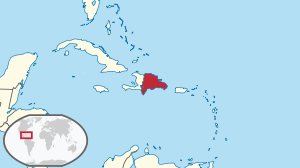 Dominikaani Vabariigi asendikaart