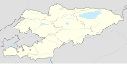 Bishkek trên bản đồ Kyrgyzstan