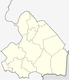 Mapa konturowa Drenthe, na dole po lewej znajduje się punkt z opisem „Westerveld”