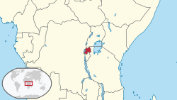 Location of Ruanda