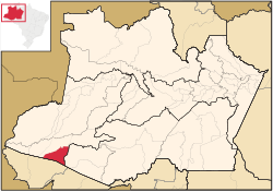 Location of the municipality inside Amazonas