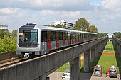 Kereta menuju stasiun Kraaiennest