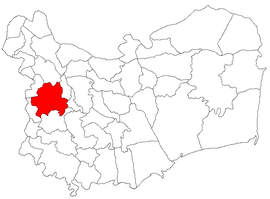 Location in Tulcea County