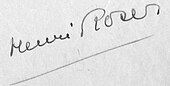 signature de Henri Roser